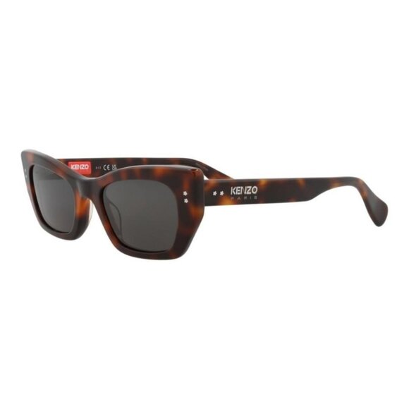 Kenzo Unisex Cat Eye Havana Havana Smoke Fashion Designer Eyewear - Picture 1 of 4